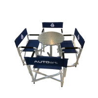 MESA CON SILLAS TIPO DIRECTOR - AUTOART