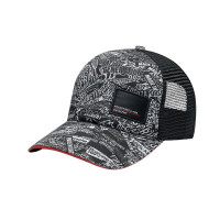 GORRA Porsche Motorsport Quoted All Over Print Black Trucker