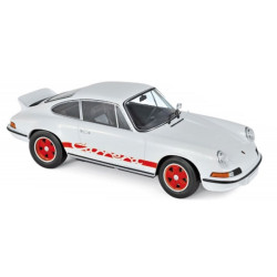 PORSCHE 911 CARRERA RS 2.7 1973 WHITE WITH RED -NOREV