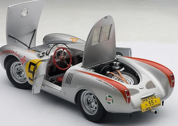 PORSCHE 550 SPYDER Panamericana 1954 Hans Herrmann #55 - AUTOART