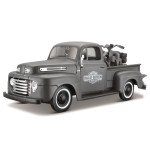  Ford F-1 Pickup 48 Plus WLA Flathead 42 Model Car-MAISTO