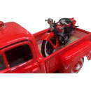 1948 FORD PICK UP /1936 EL KNUCKLEHEAD FIRE POLICE HARLEY DAVIDSON- MAISTO 