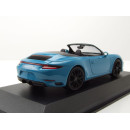 PORSCHE 911 (992) CARRERA 4S CABRIOLET – 2019 – BLUE-MINICHAMPS