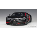 BUGATTI CHIRON 2017 (NOCTURNE BLACK W/ RED ACCENTS) - AUTOART