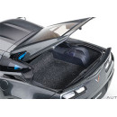 CHEVROLET CORVETTE GRAND SPORT (WATKINS GLEN GREY METALLIC/BLACK STRIPES/BLUE FENDER HASH MARKS) - AUTOART