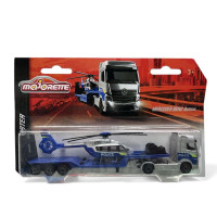 MERCEDES BENZ ACTROS TRANSPORTER HELICOPTER- MAJORETTE