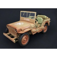 US ARMY JEEP RUSTY DESERT VERSION - AMERICAN DIORAMA