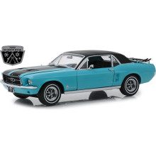 FORD MUSTANG COUPE SKI COUTRY SPECIAL 1967 WINTER PARK TURQUOISE - GREENLIGHT