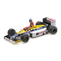 WILLIAMS HONDA FW11 KEKE ROSBERG RIDING ON NELSON PIQUET GERMAN GP 1986 - MINICHAMPS