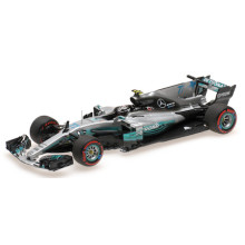 MERCEDES AMG PETRONAS FORMULA ONE TEAM F1 W08 EQ POWER+ VALTTERI BOTTAS 2nd MEXICAN GP 2017 - ESCALA 1:43 MINICHAMPS
