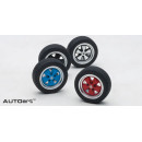 BORRADOR DE GOMA DE RUEDA (4 PIEZAS POR JUEGO) - AUTOART