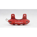 TARJETERO CALIPER ROJO - AUTOART EXCELENTE NIVEL DE ACABADOS