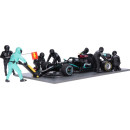 FI PIT CREW FIGURE -SET TEAM BLACK -AMERICAN DIORAMA