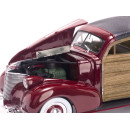 1939 CHEVROLET WOODY SURF WAGON PERMANENT RED - SUNSTAR