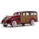 1939 CHEVROLET WOODY SURF WAGON PERMANENT RED - SUNSTAR